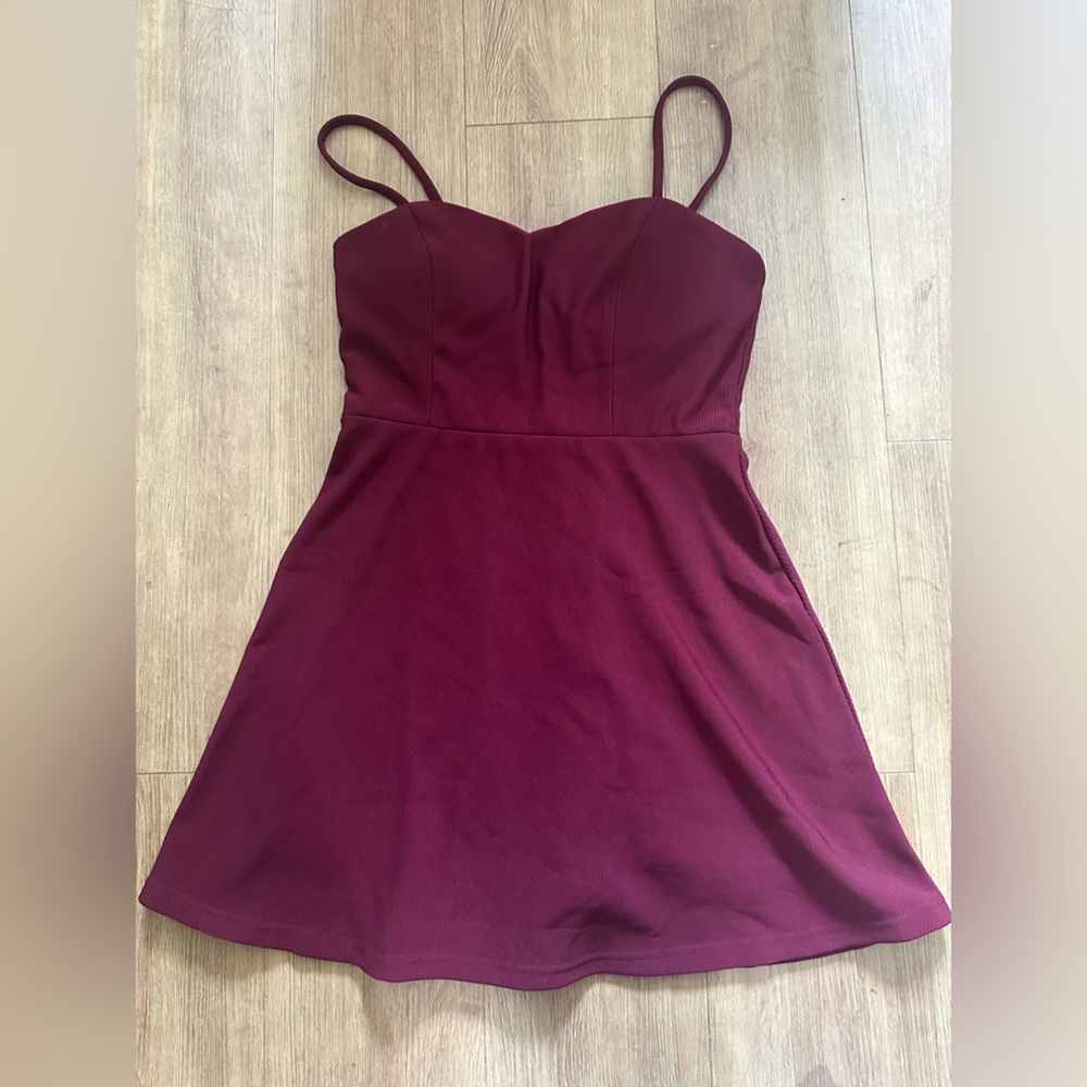 Red/Maroon short dress